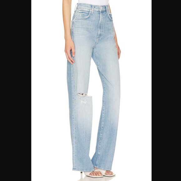 MOTHER High Waisted Tunnel Vision Sneak Jeans (Sippin' Sweet Tea) Size 32 NWT - Picture 2 of 9